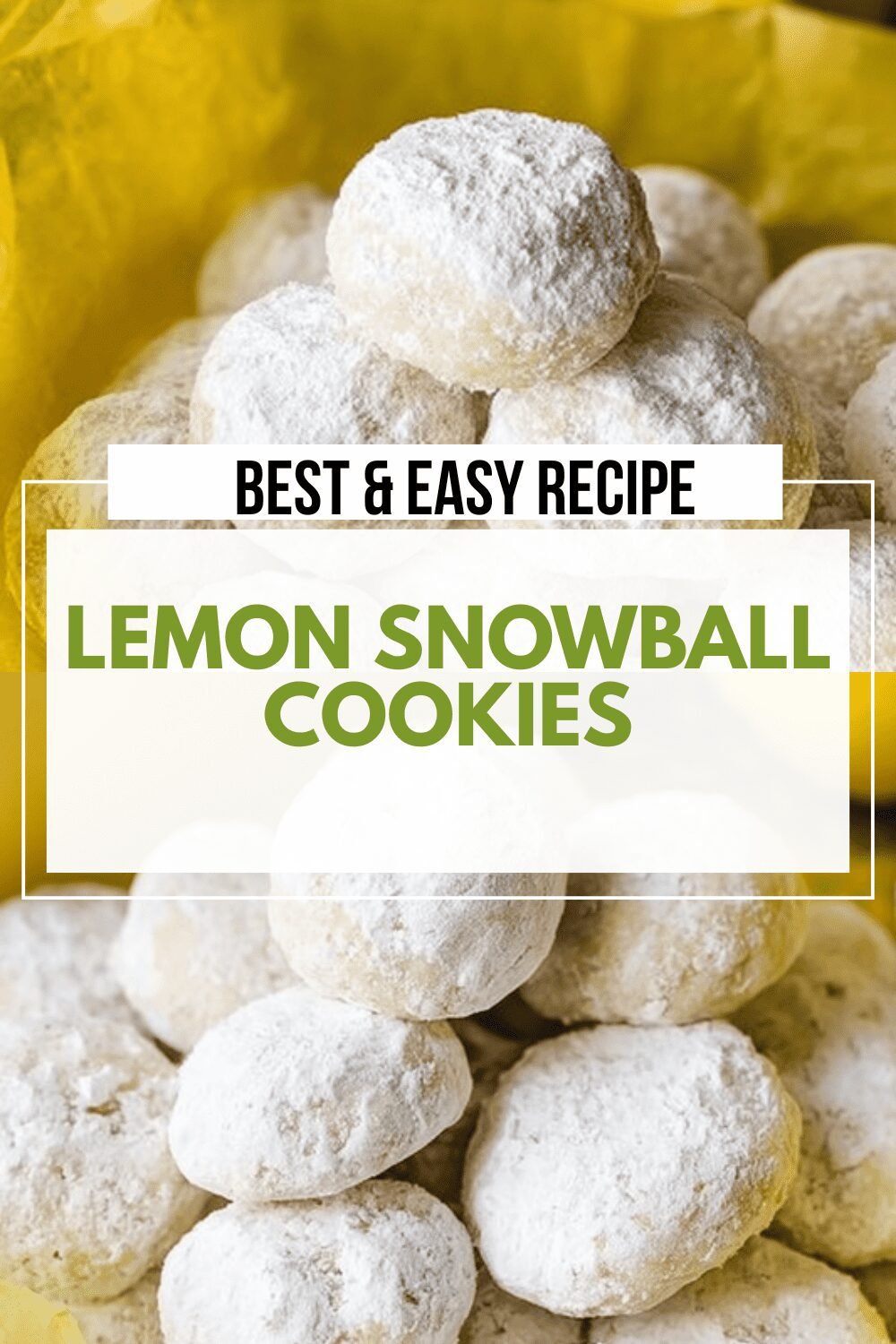 Lemon Snowball Cookies