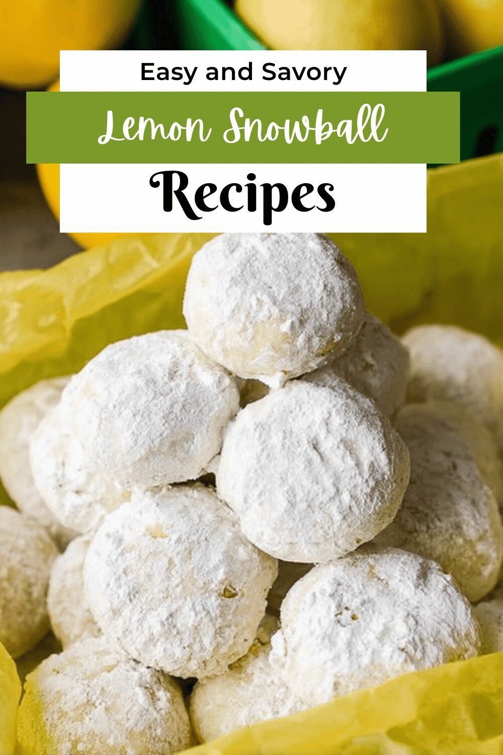 Lemon Snowball Cookies