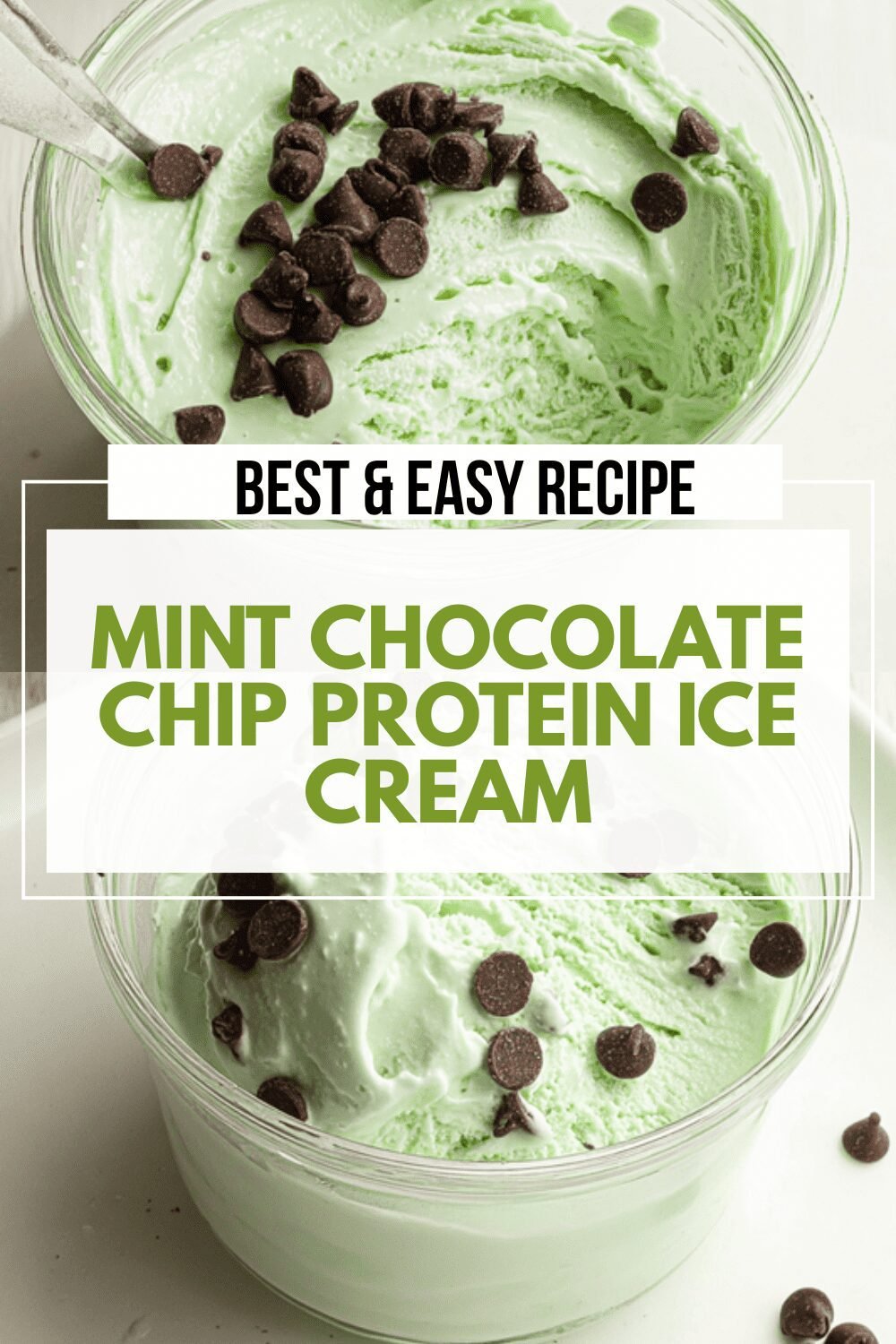 Mint Chocolate Chip Protein Ice Cream