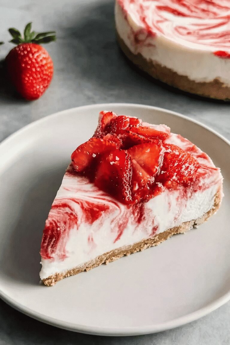 No Bake Strawberry Cheesecake 41.Png