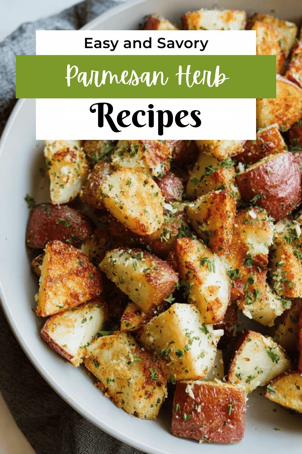 Roasted Potatoes With Garlic, Parmesan, And Fresh Herb Seasoning 7 Parmesan Herb Roasted Potatoes