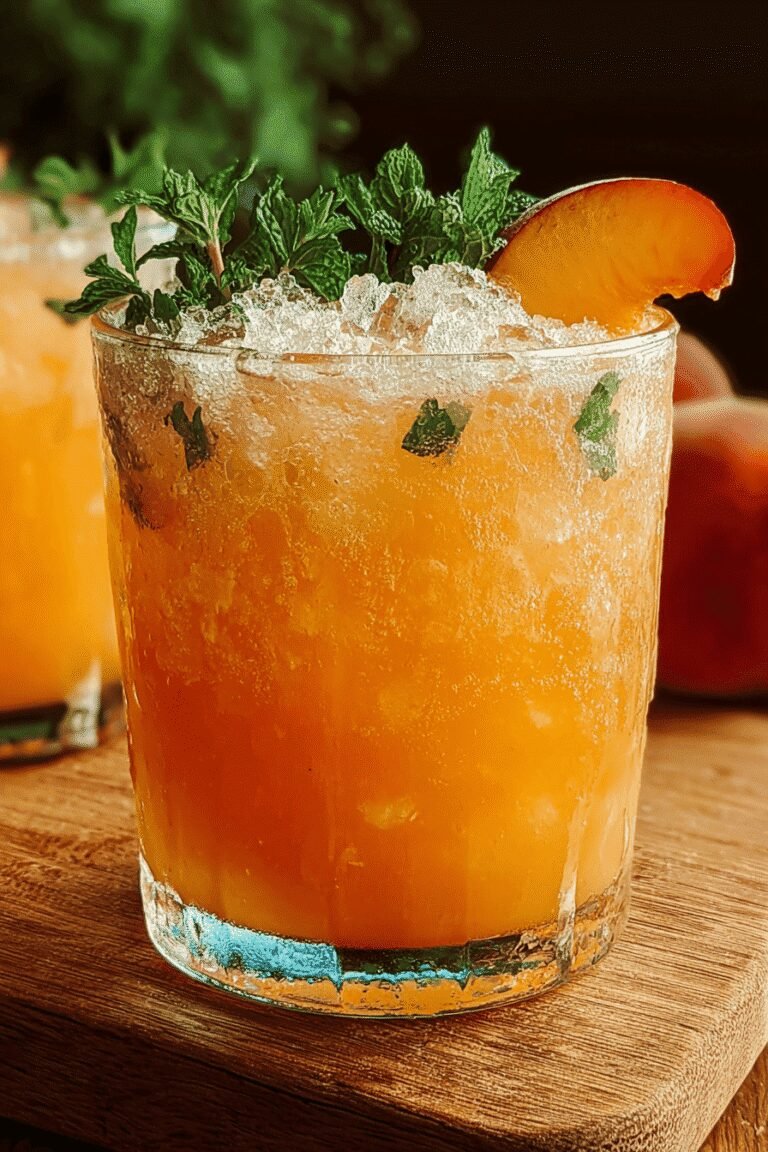Peach Bourbon Smash Cocktail 70.Png
