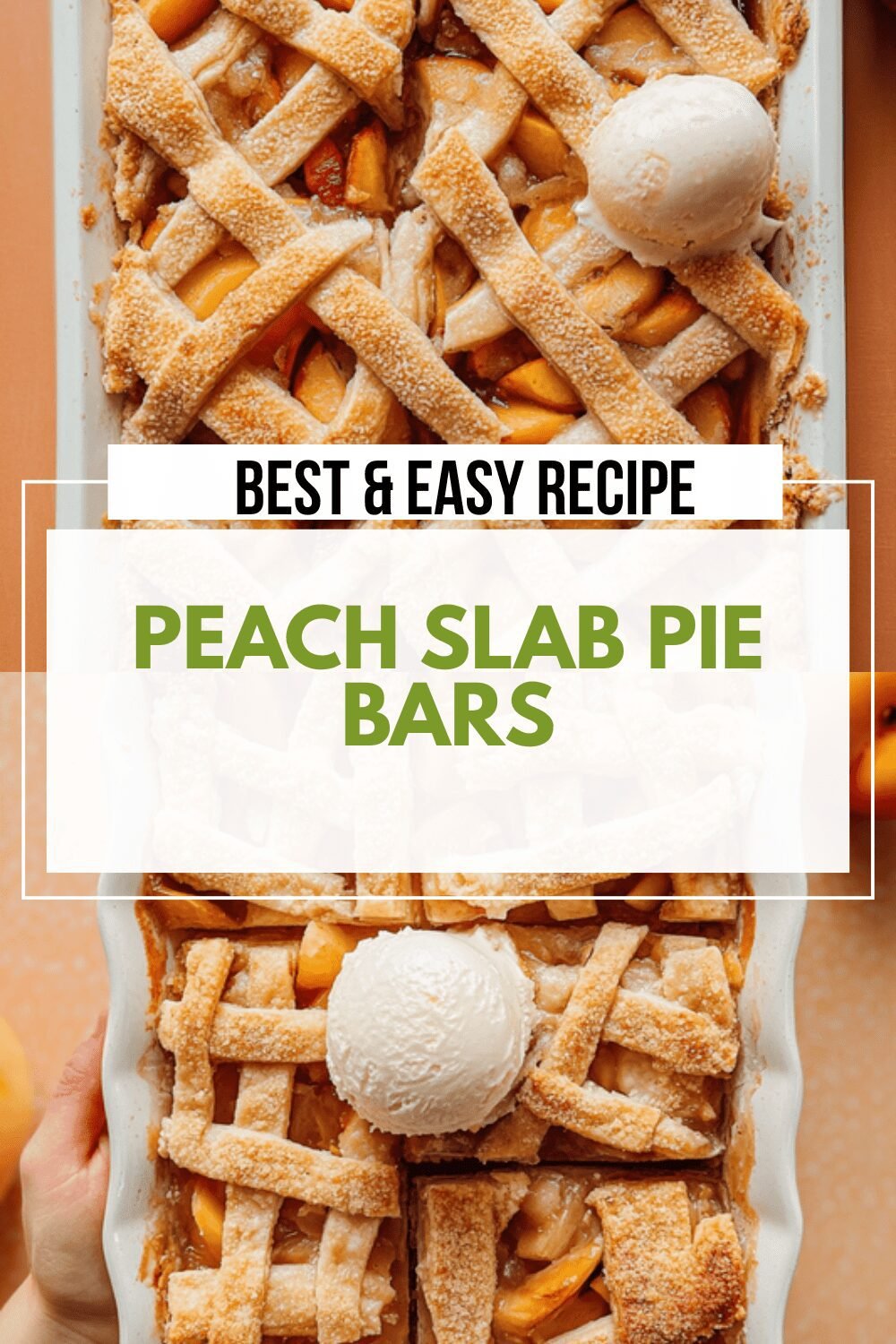 Peach Slab Pie Bars