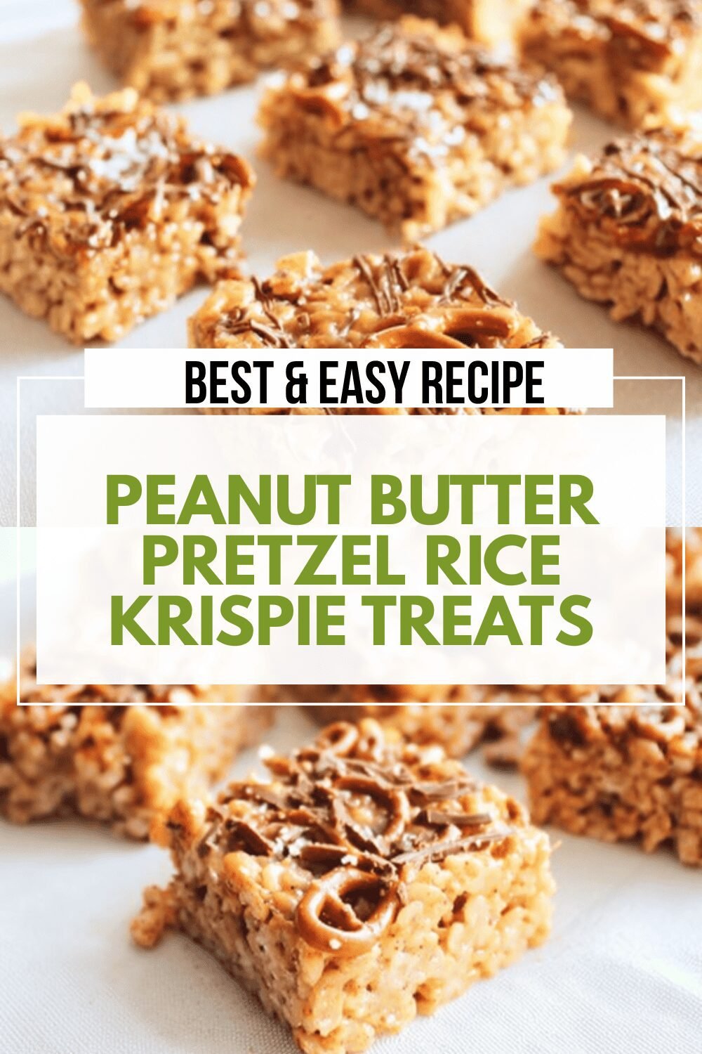 Peanut Butter Pretzel Rice Krispies Treats Recipe With Crunchy Twist 6 Peanut Butter Pretzel Rice Krispie Treats