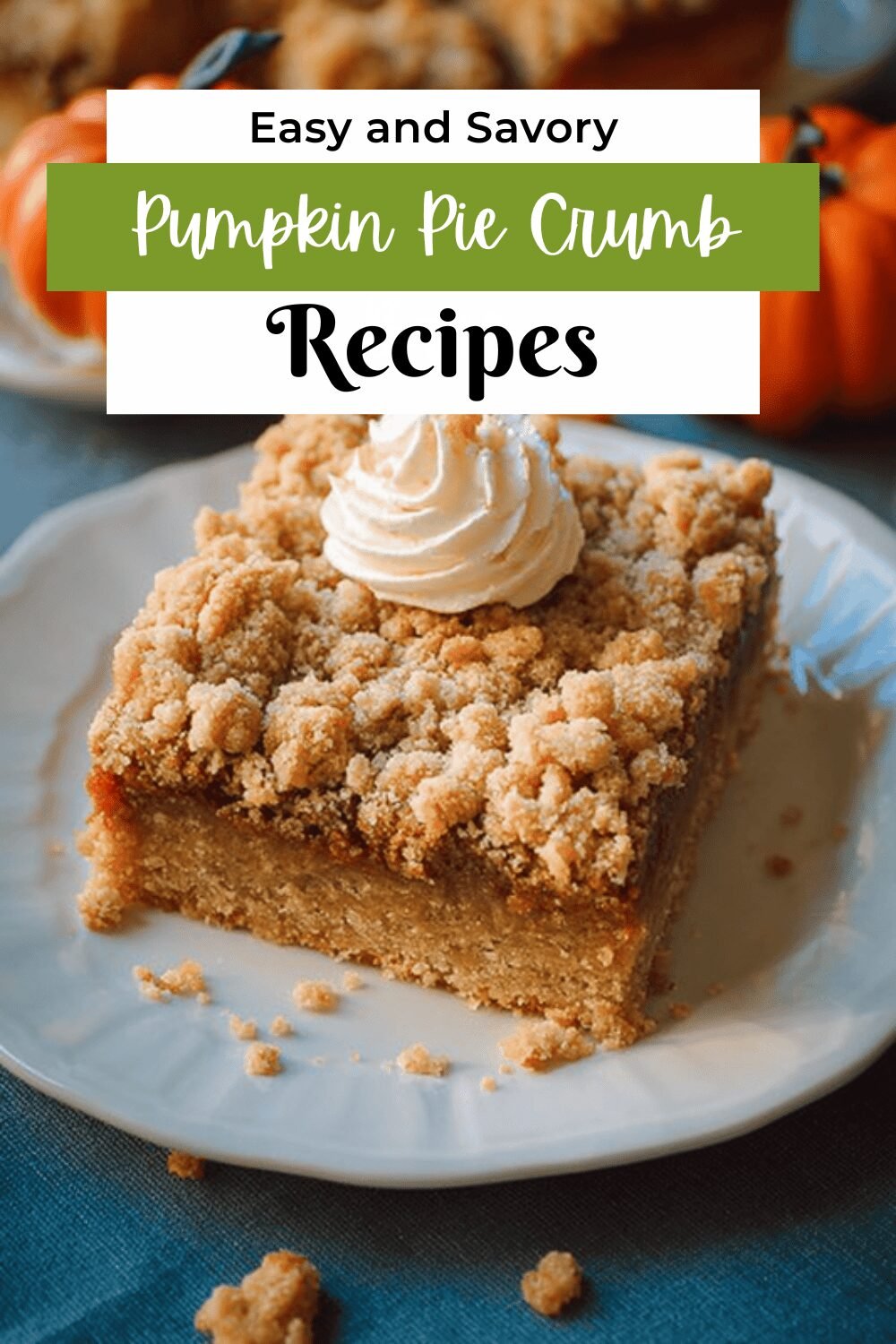 Pumpkin Pie Crumb Bars