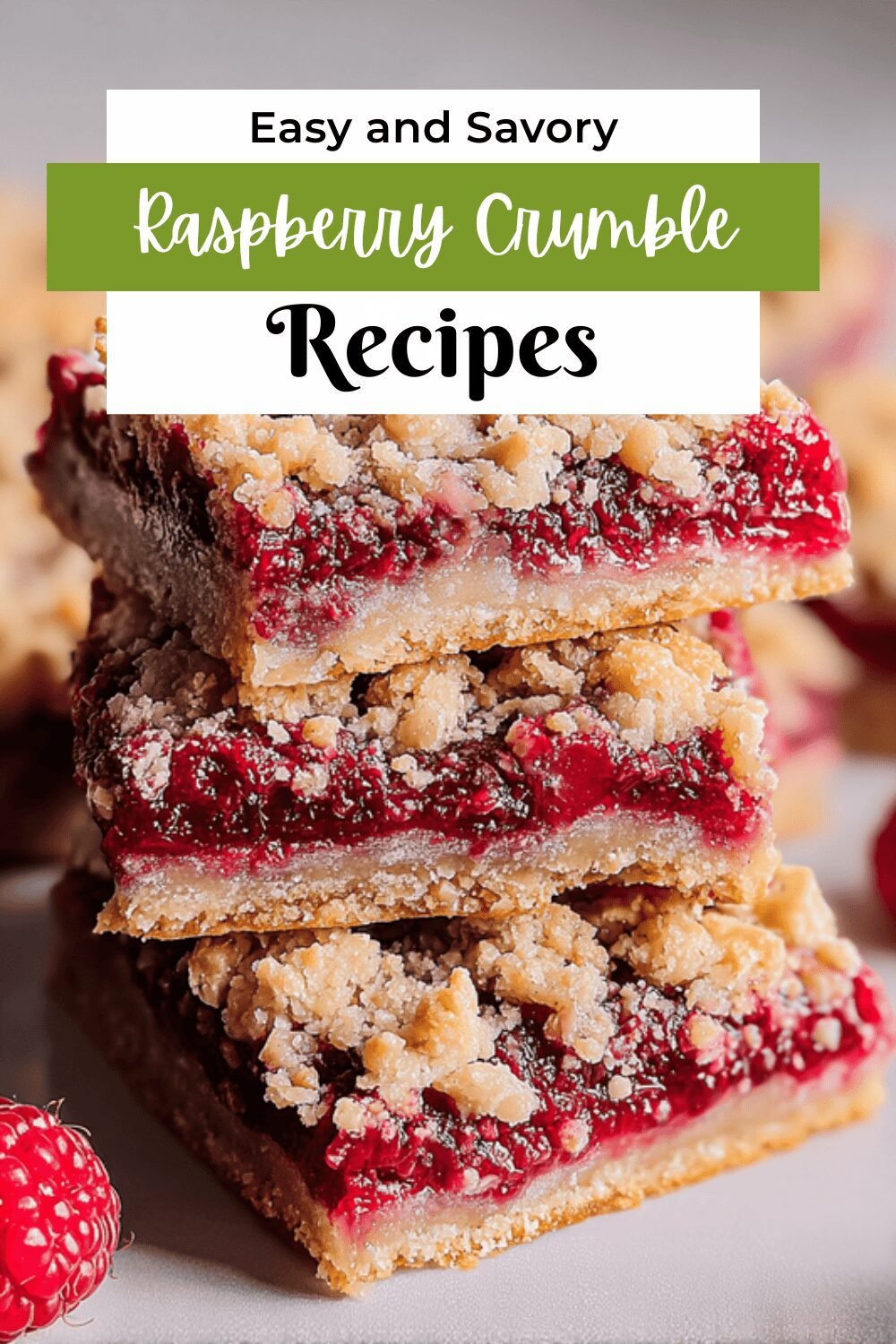Raspberry Crumble Bars Recipe With Easy Homemade Filling And Crisp Topping 7 Raspberry Crumble Bars