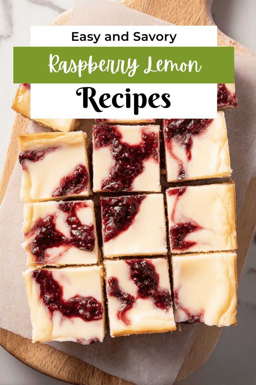 Raspberry Lemon Cheesecake Bars