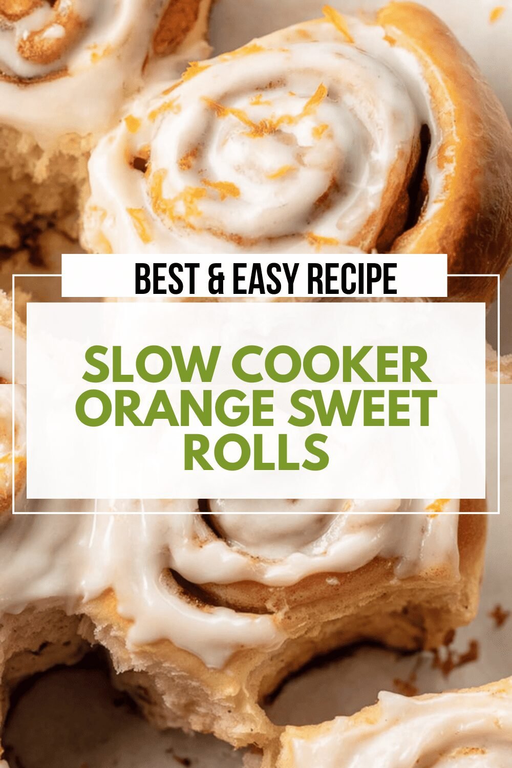Slow Cooker Orange Sweet Rolls