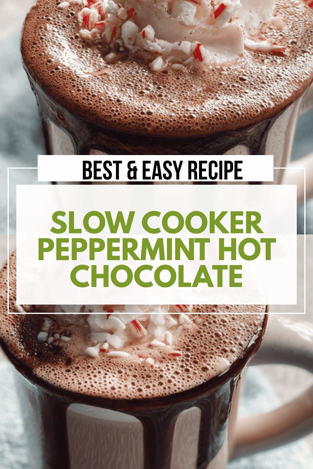 Slow Cooker Peppermint Hot Chocolate
