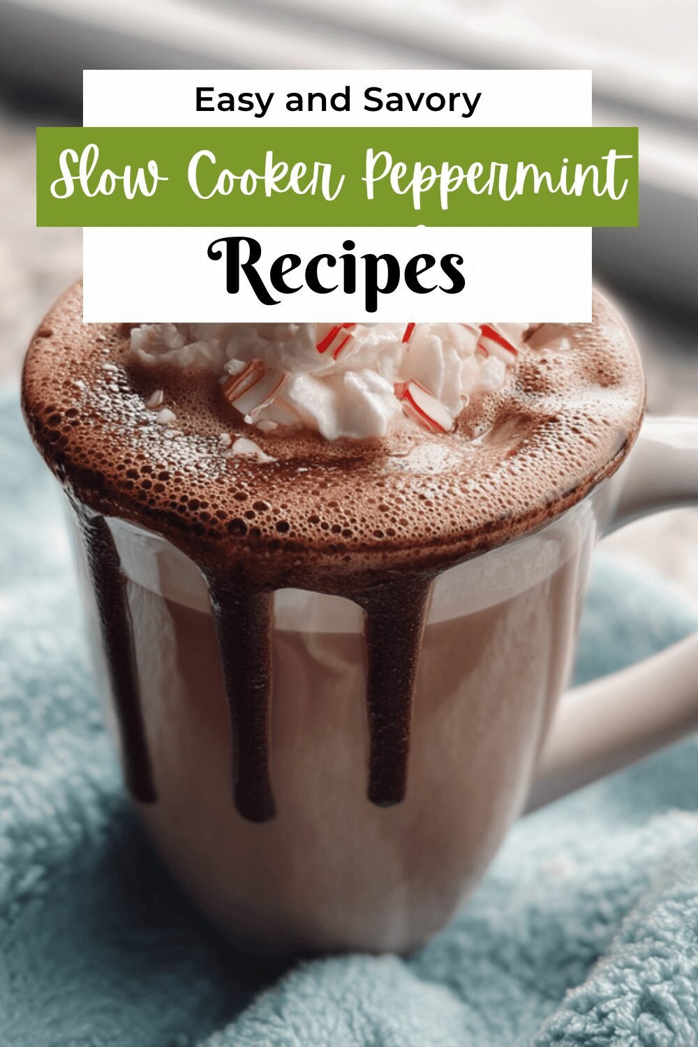 Slow Cooker Peppermint Hot Chocolate