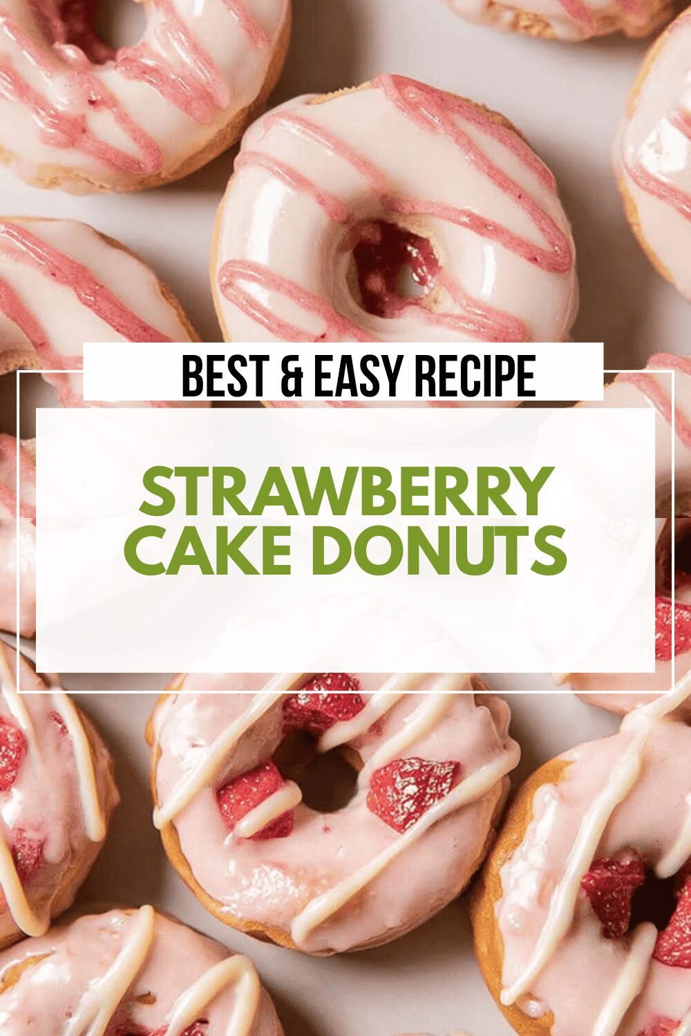 Strawberry Cake Donuts
