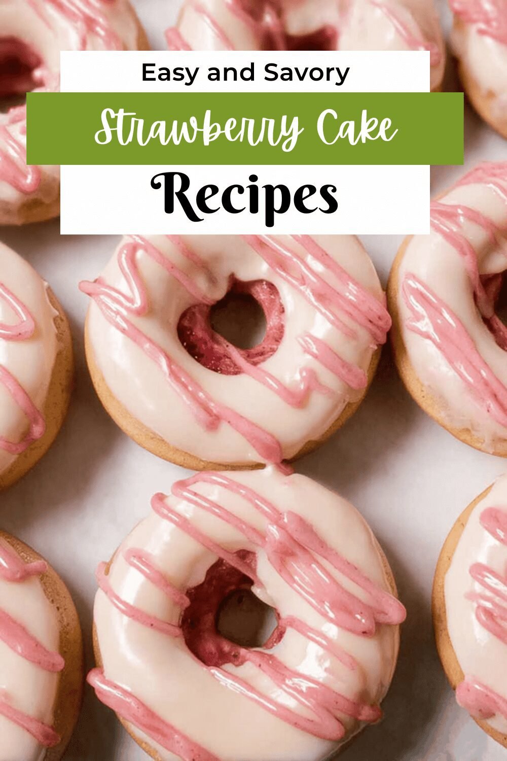 Strawberry Cake Donuts