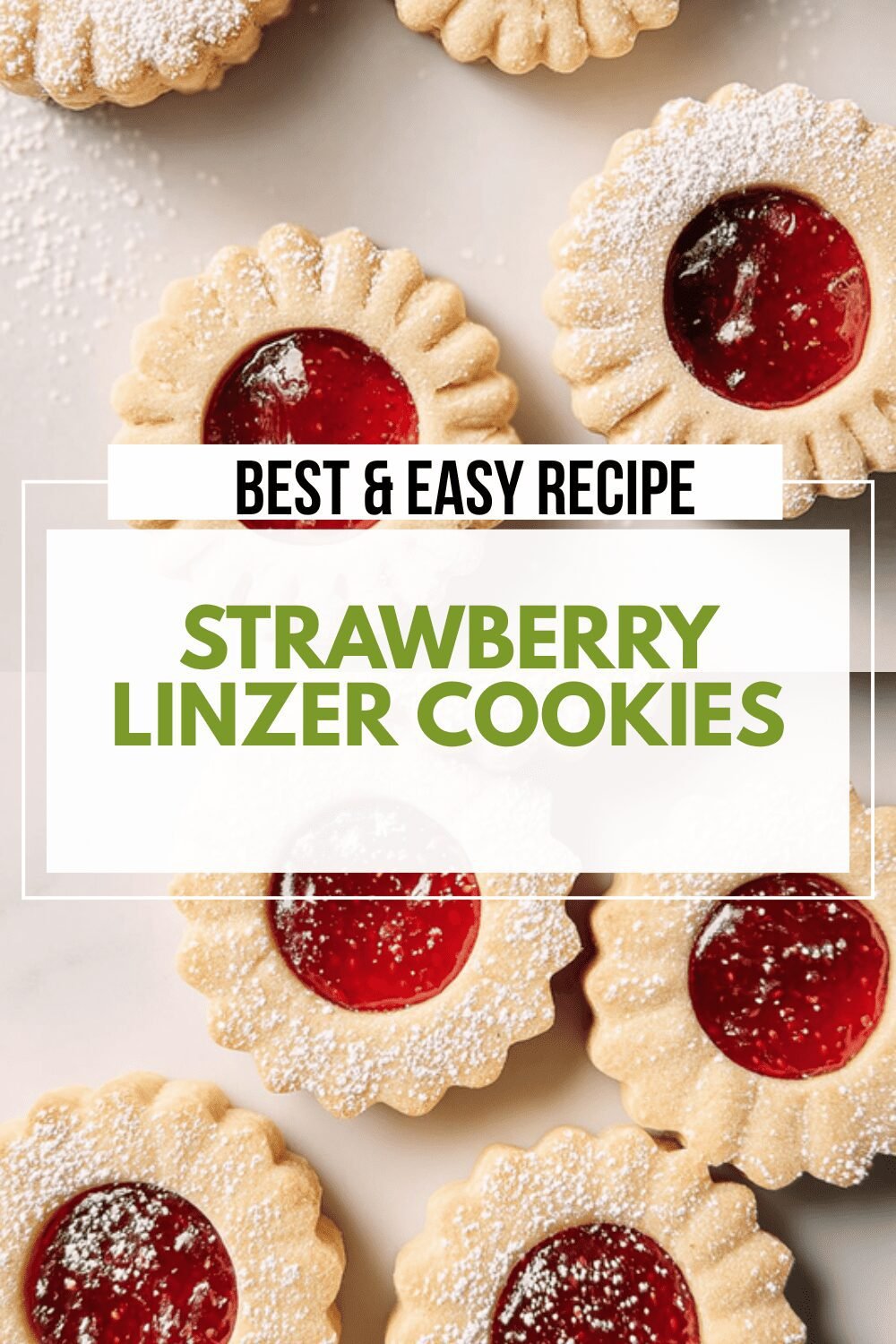 Strawberry Linzer Cookies