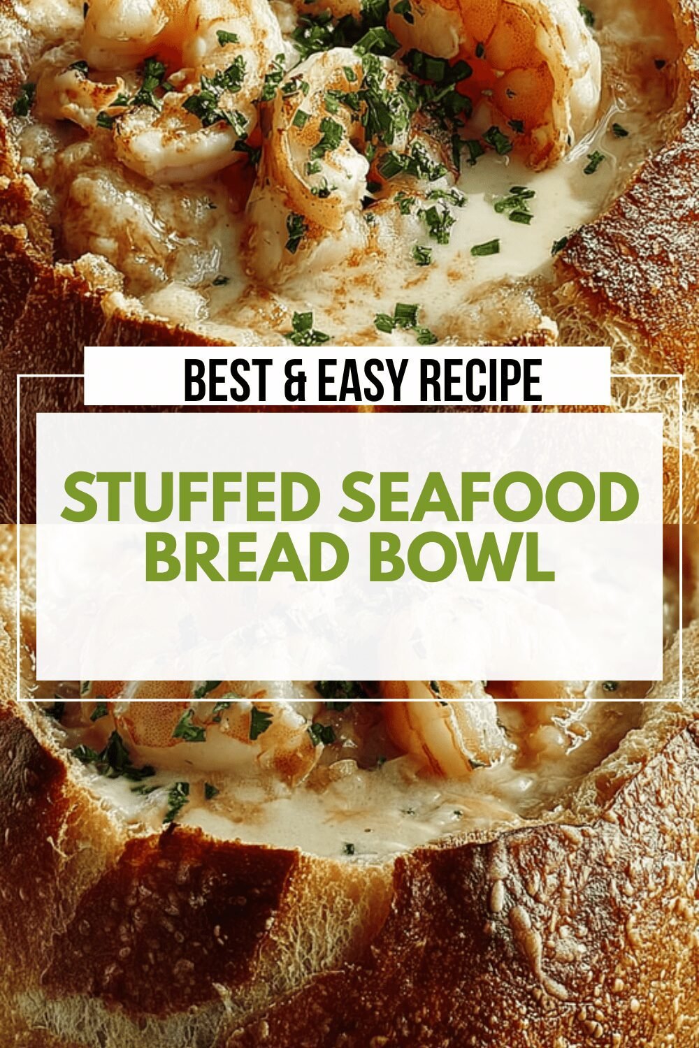 Stuffed Seafood Bread Bowl Recipe With Fresh Crab And Shrimp Filling 6 Stuffed Seafood Bread Bowl