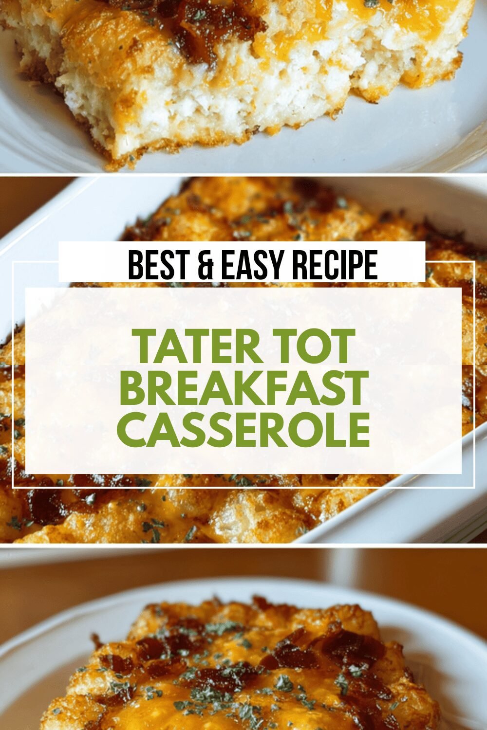 Tater Tot Breakfast Casserole With Cheese And Sausage Bake 6 Tater Tot Breakfast Casserole