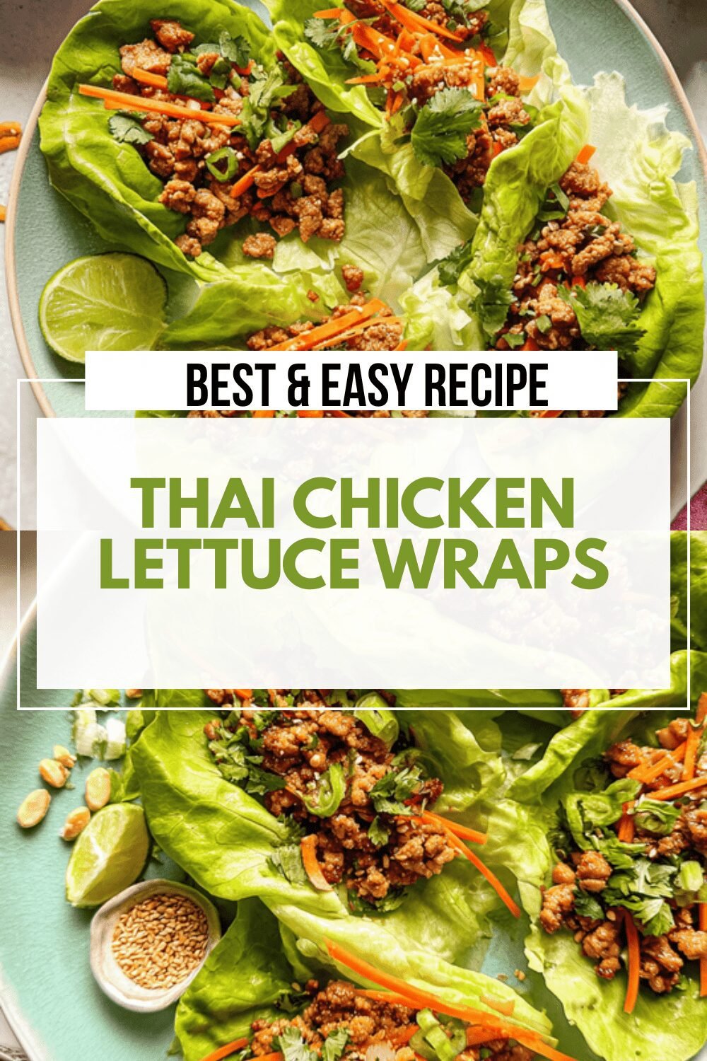 Thai Chicken Lettuce Wraps With Fresh Herbs And Zesty Sauce 6 Thai Chicken Lettuce Wraps