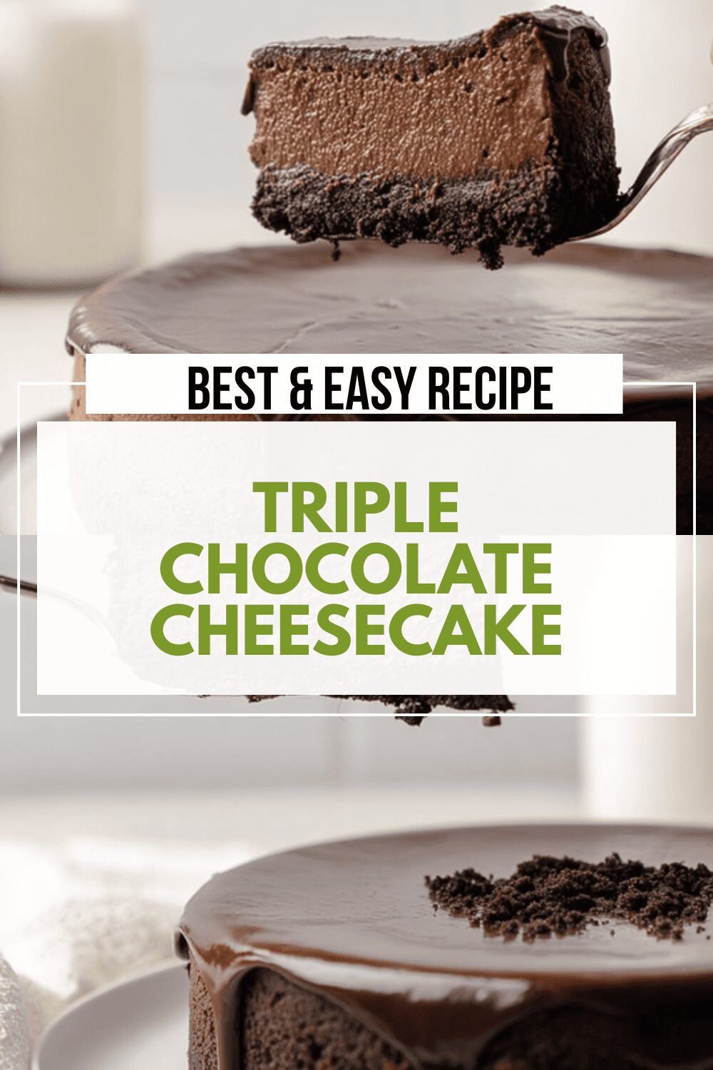 Triple Chocolate Cheesecake