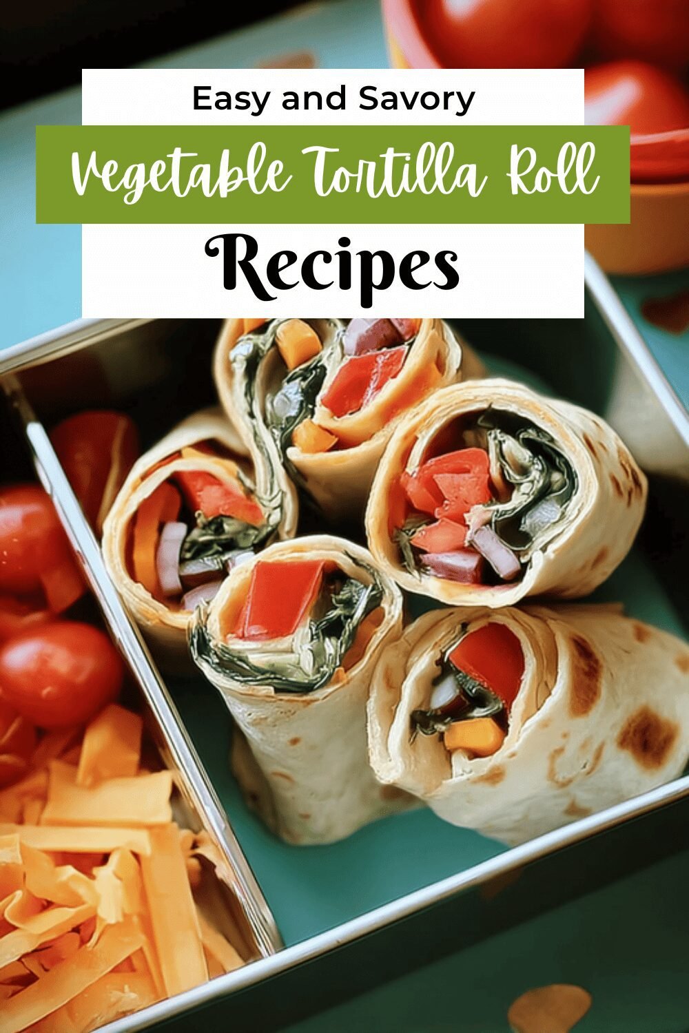 Vegetable Cream Cheese Tortilla Roll Ups Recipe For Quick Snacks 7 Vegetable Tortilla Roll Ups