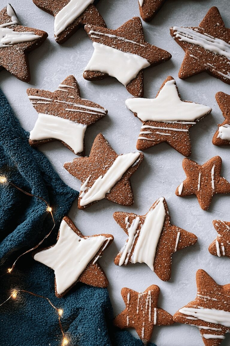 White Chocolate Gingerbread Star Cookies 56.Png