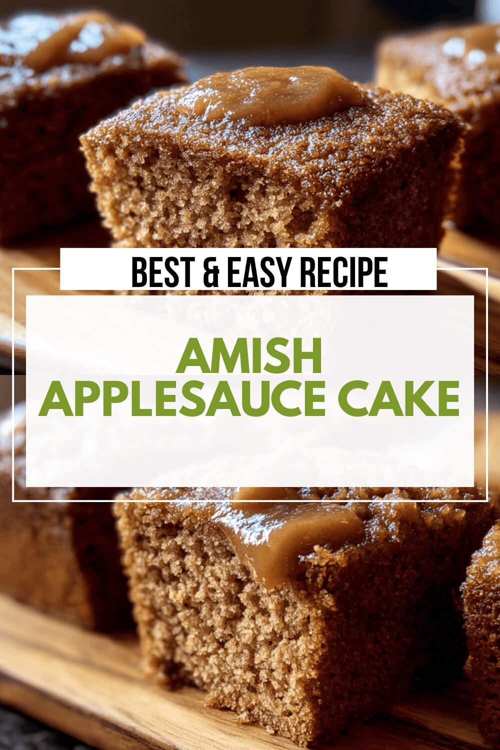 Amish Applesauce Cake