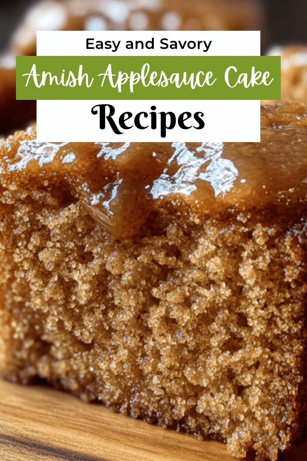 Amish Applesauce Cake