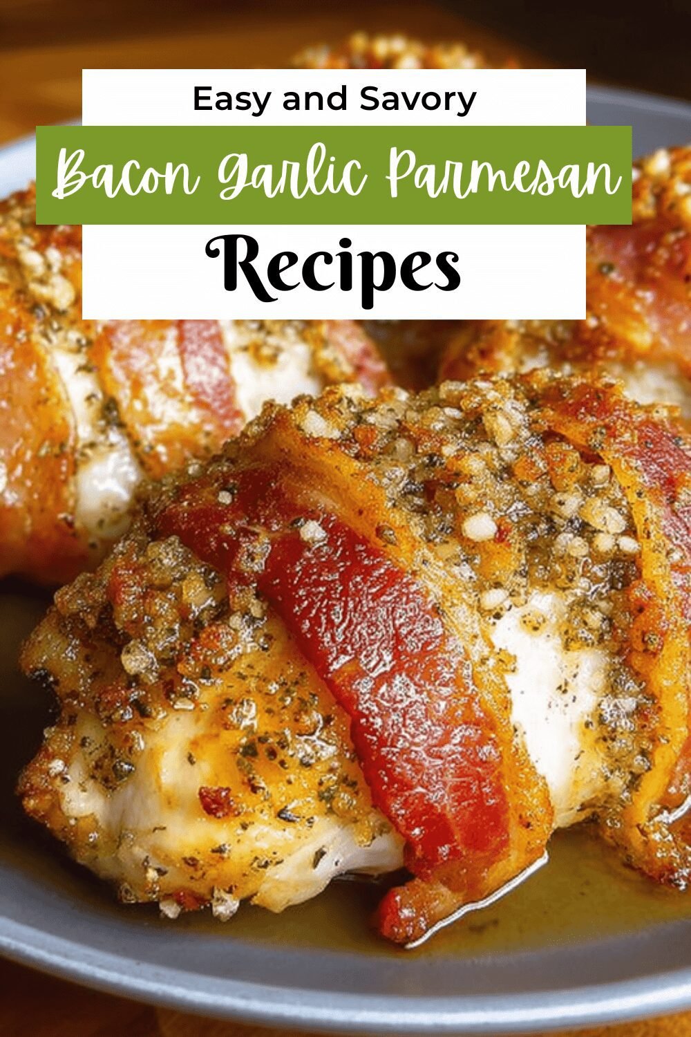 Bacon Wrapped Parmesan Chicken Recipe With Crispy Crust 7 Bacon Garlic Parmesan Chicken