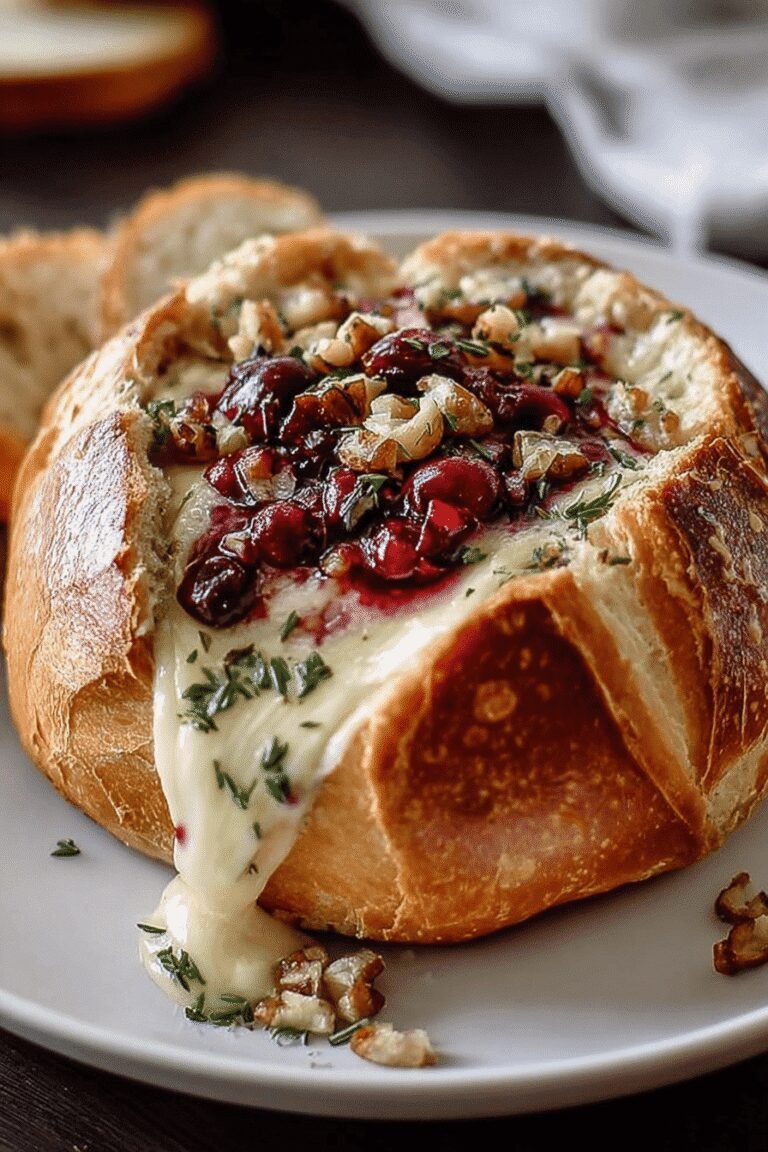 Baked Brie Bread Bowl Cranberry 93.Png