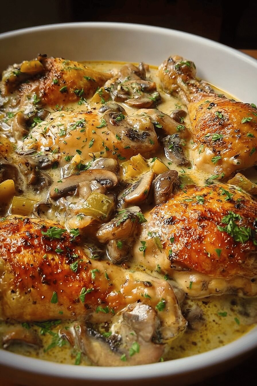 Baked Chicken Mushroom Recipe
