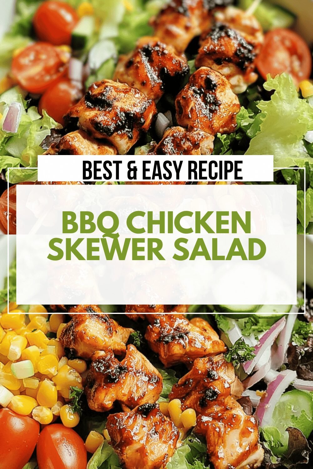 Bbq Chicken Skewer Salad
