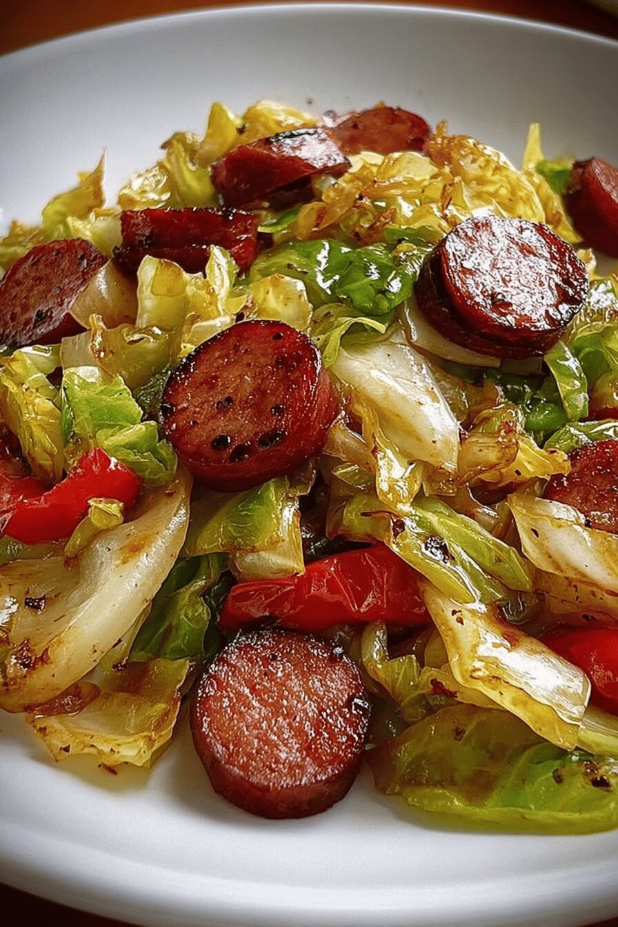 Cabbage Kielbasa Skillet Dish