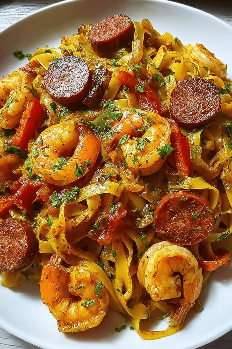 Cajun Shrimp Chicken Pasta