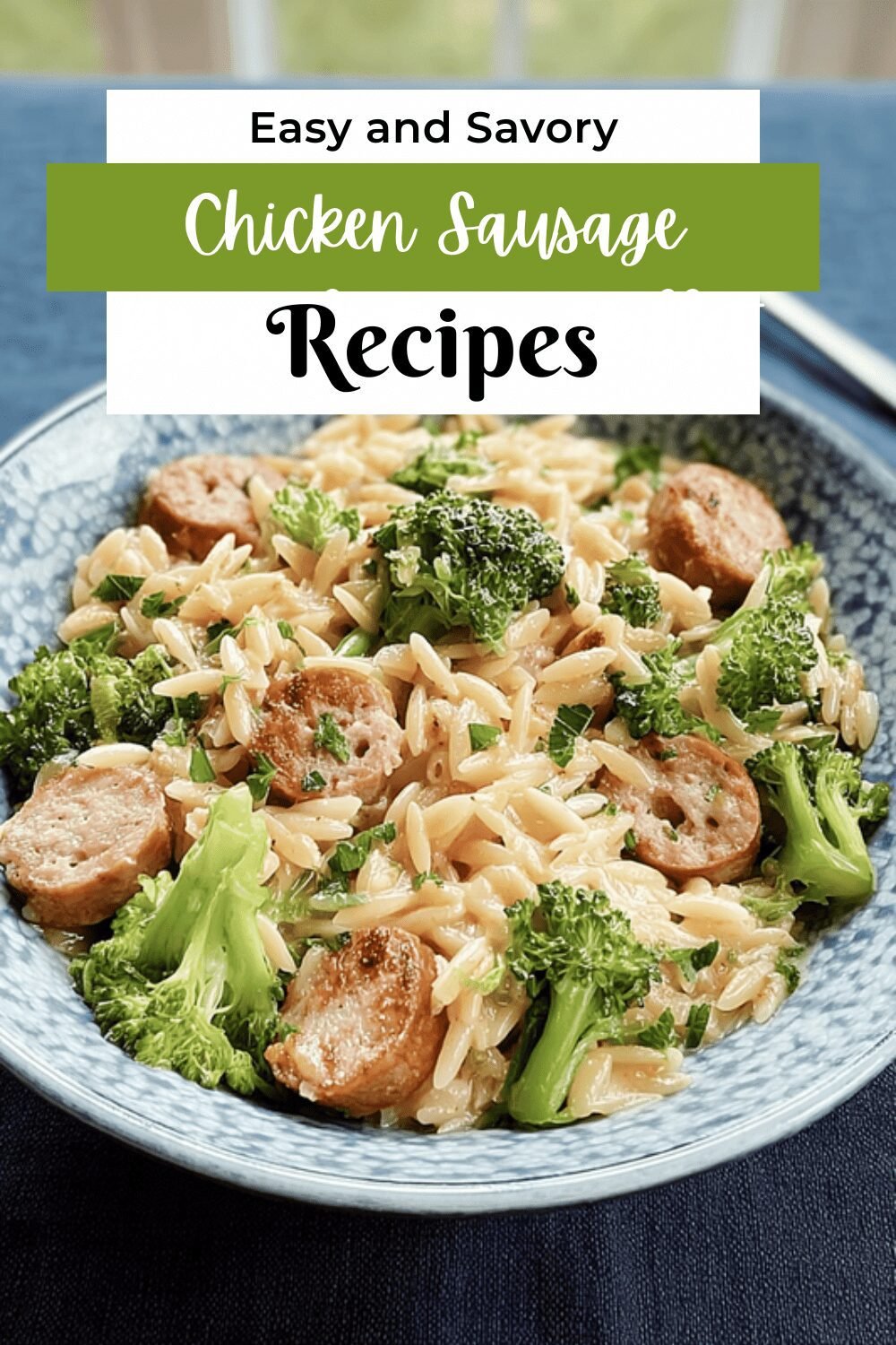 Chicken Sausage Broccoli Orzo Skillet Recipe For A Quick Dinner 7 Chicken Sausage Broccoli Orzo Skillet