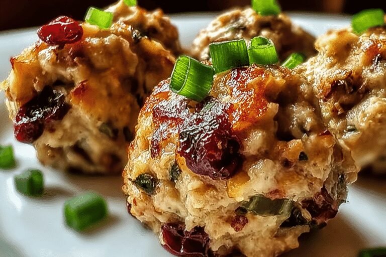 Cranberry Turkey Stuffing Balls 30.Png