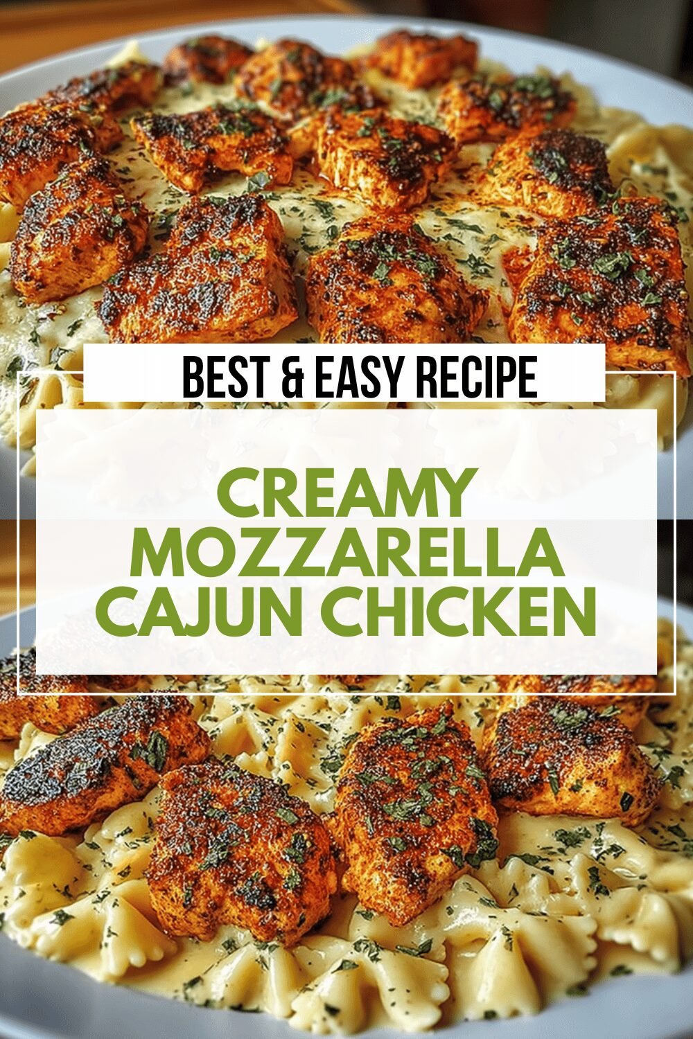 Creamy Mozzarella Cajun Chicken