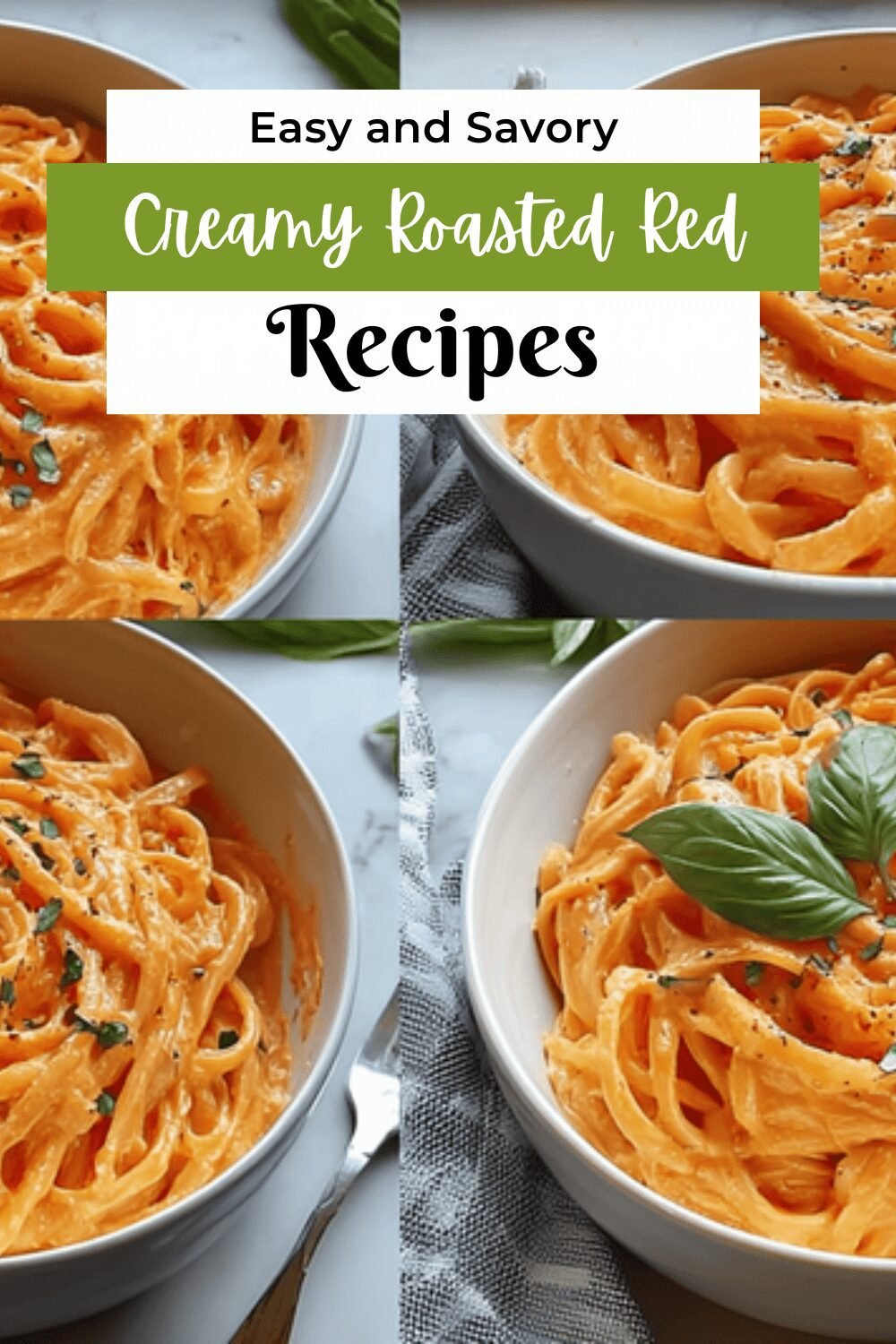 Creamy Roasted Red Pepper Pasta Recipe