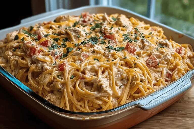 Creamy Rotel Chicken Spaghetti Casserole 77.Png