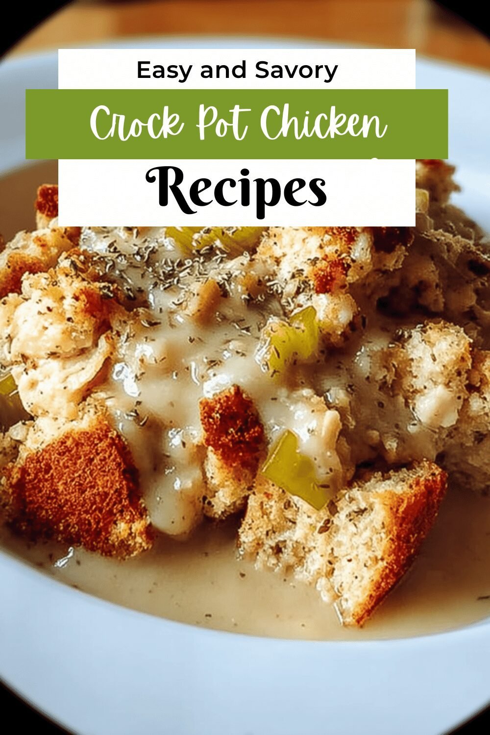 Crock Pot Chicken Dressing Casserole