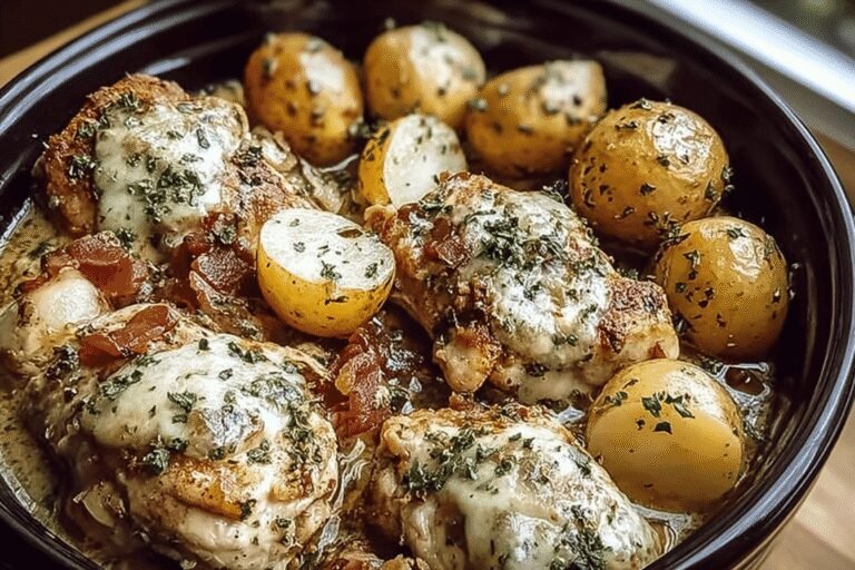 Garlic Parmesan Crockpot Chicken Potatoes 17.Png