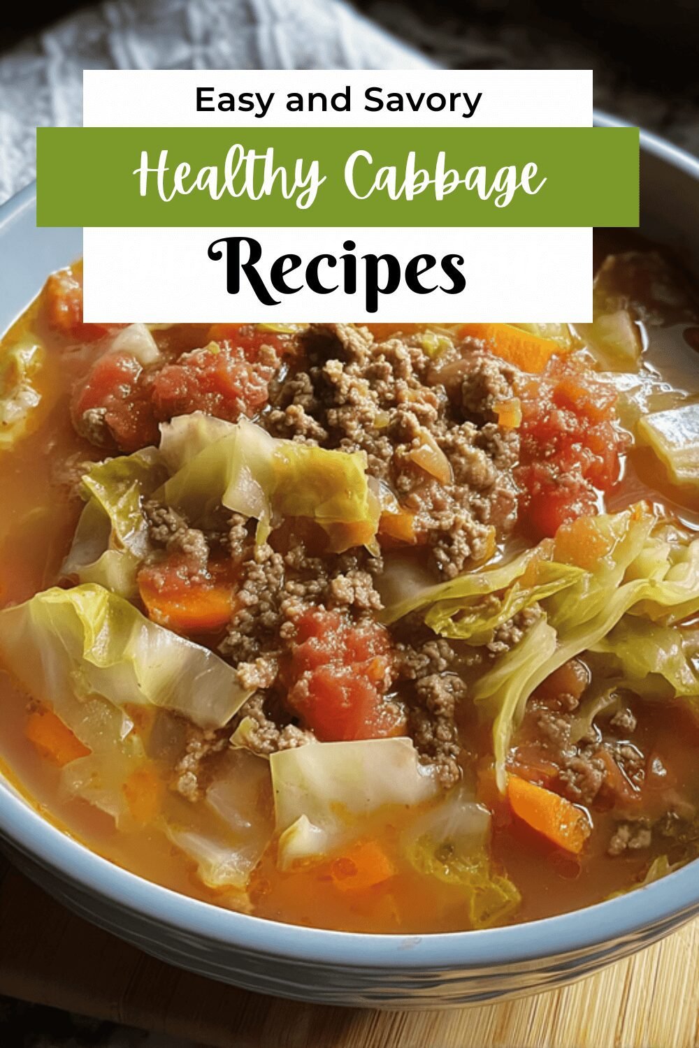 Healthy Cabbage Ground Beef Soup