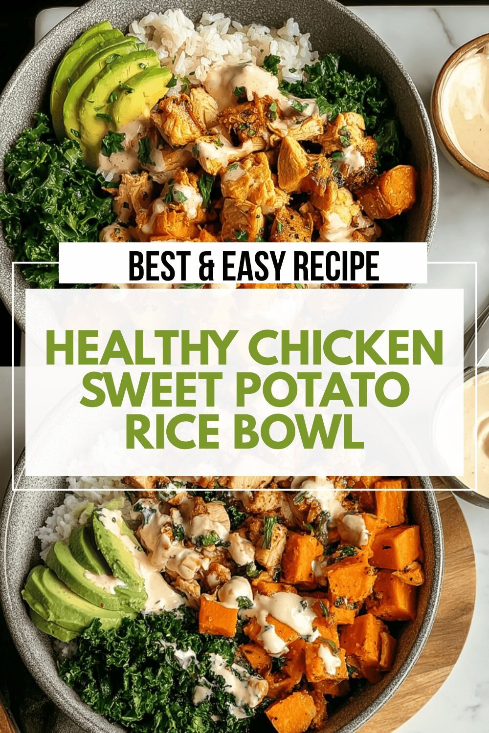 Healthy Chicken Sweet Potato Rice Bowl