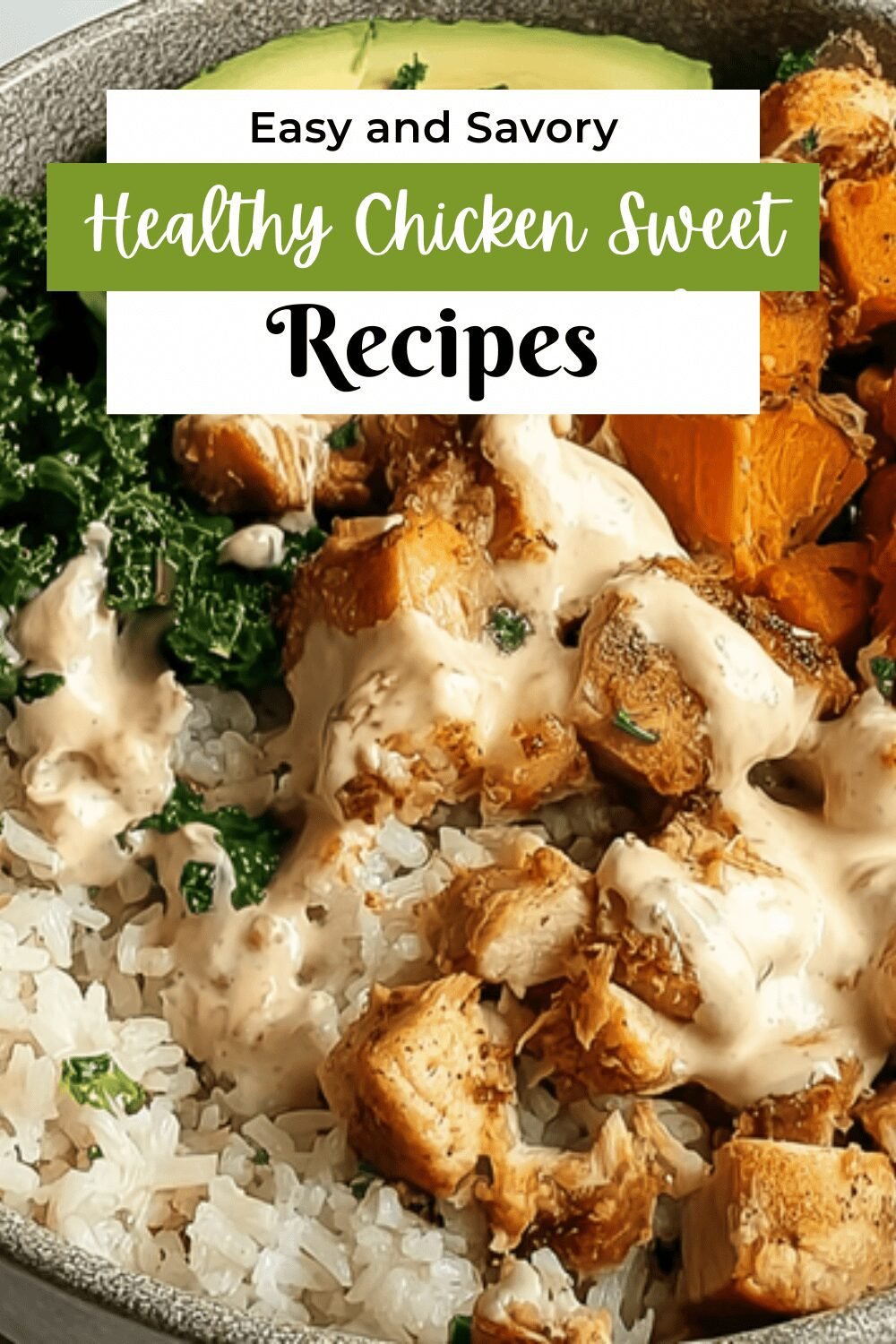 Healthy Chicken Sweet Potato Rice Bowl