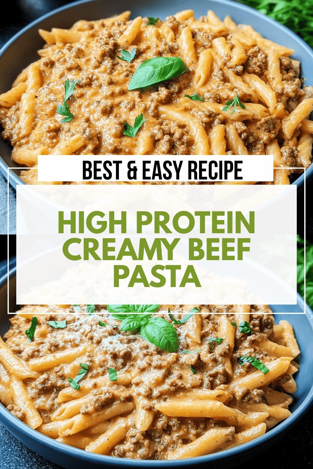 High Protein Creamy Beef Pasta