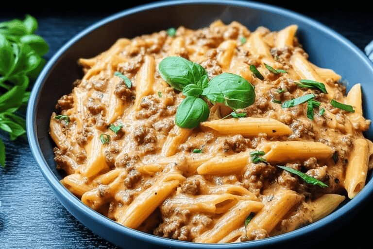 High Protein Creamy Beef Pasta 58.Png