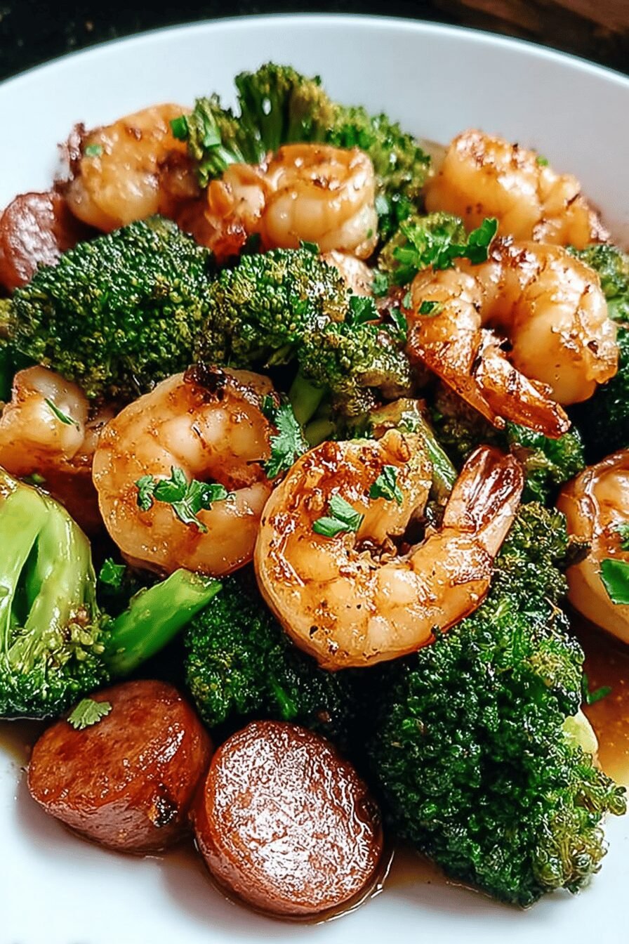 Honey Garlic Shrimp Broccoli