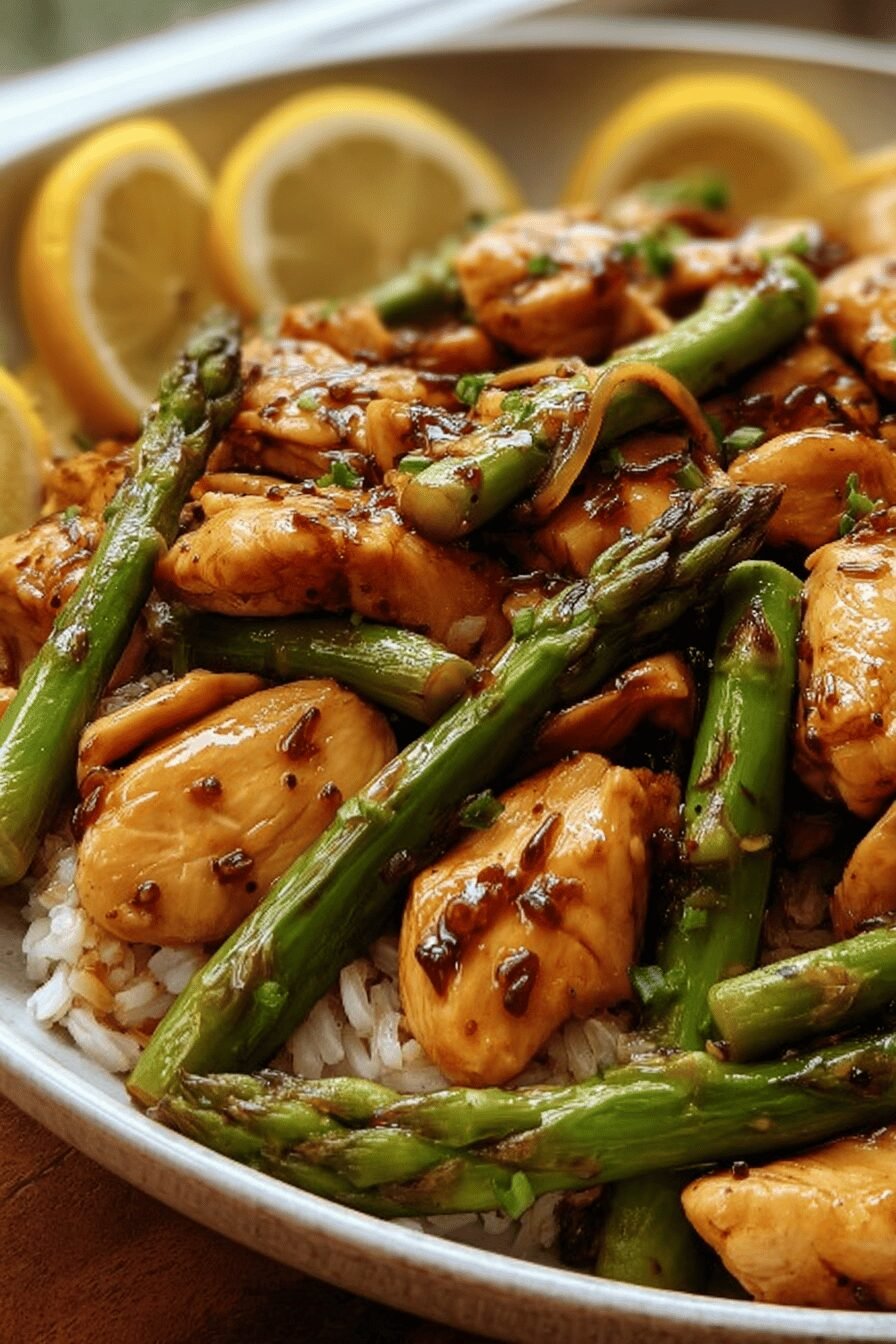 Lemon Chicken Asparagus Stir Fry