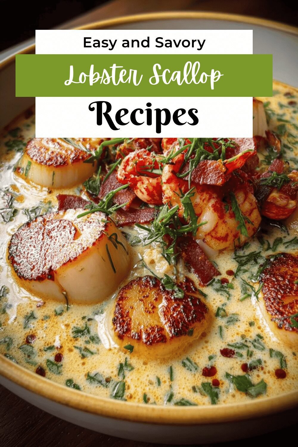 Lobster Chowder With Shrimp Scallops And Salmon Recipe 7 Lobster Scallop Chowder
