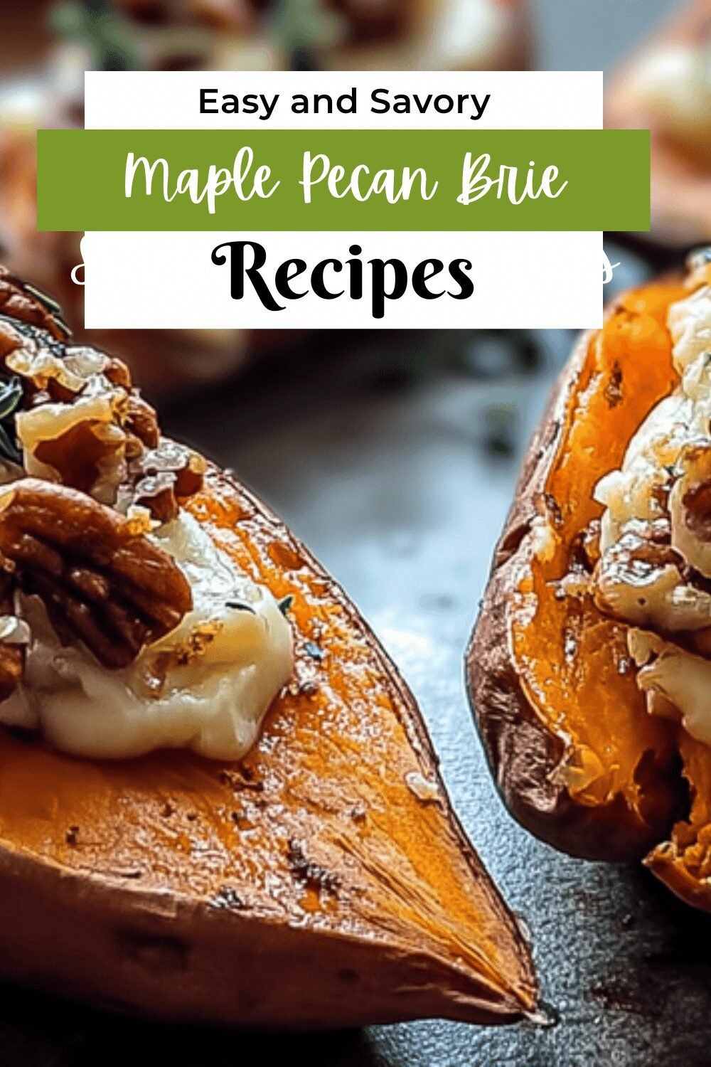 Maple Pecan And Brie Stuffed Sweet Potatoes With Cranberry Glaze 7 Maple Pecan Brie Stuffed Sweet Potatoes