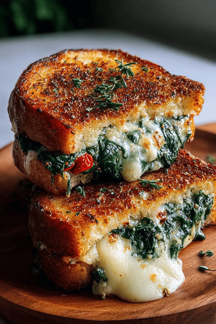 Mediterranean Grilled Cheese Recipes With Fresh Herbs And Bold Flavors 6 Mediterranean Spinach Grilled Cheese