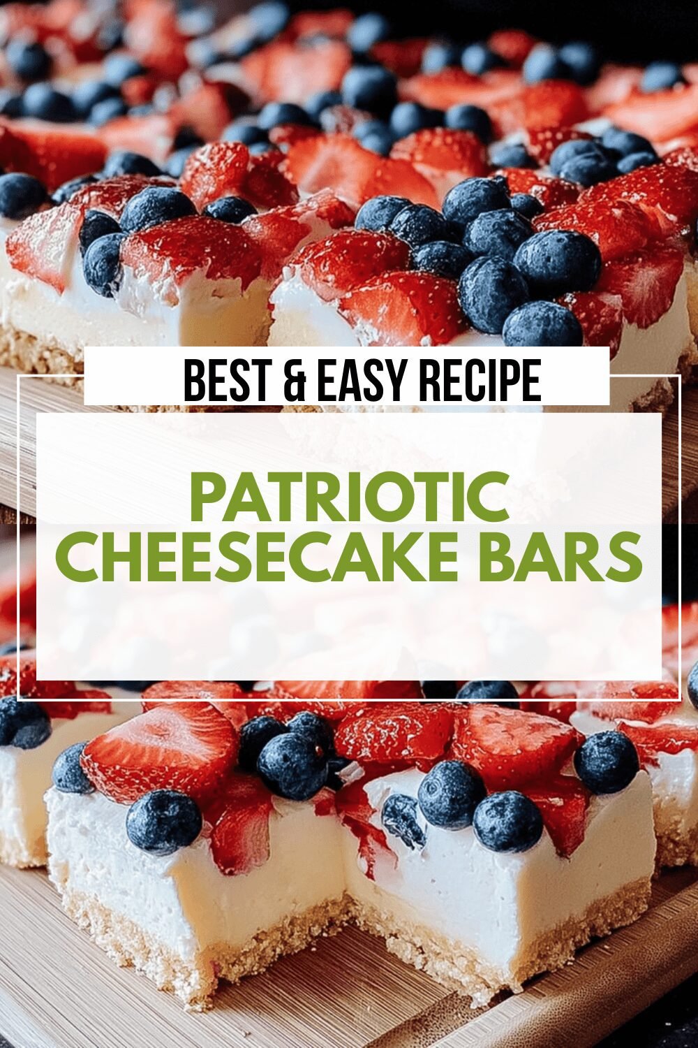 Patriotic Cheesecake Bars