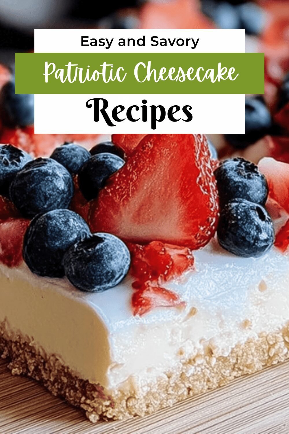 Patriotic Cheesecake Bars
